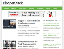 Tablet Screenshot of bloggerstack.com